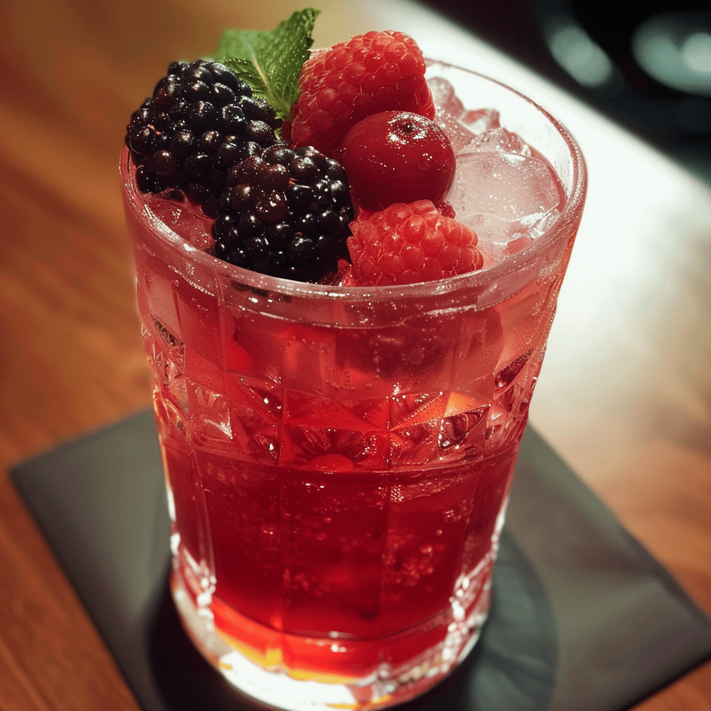 Mocktail aux fruits rouges la boisson savoureuse sans alcool