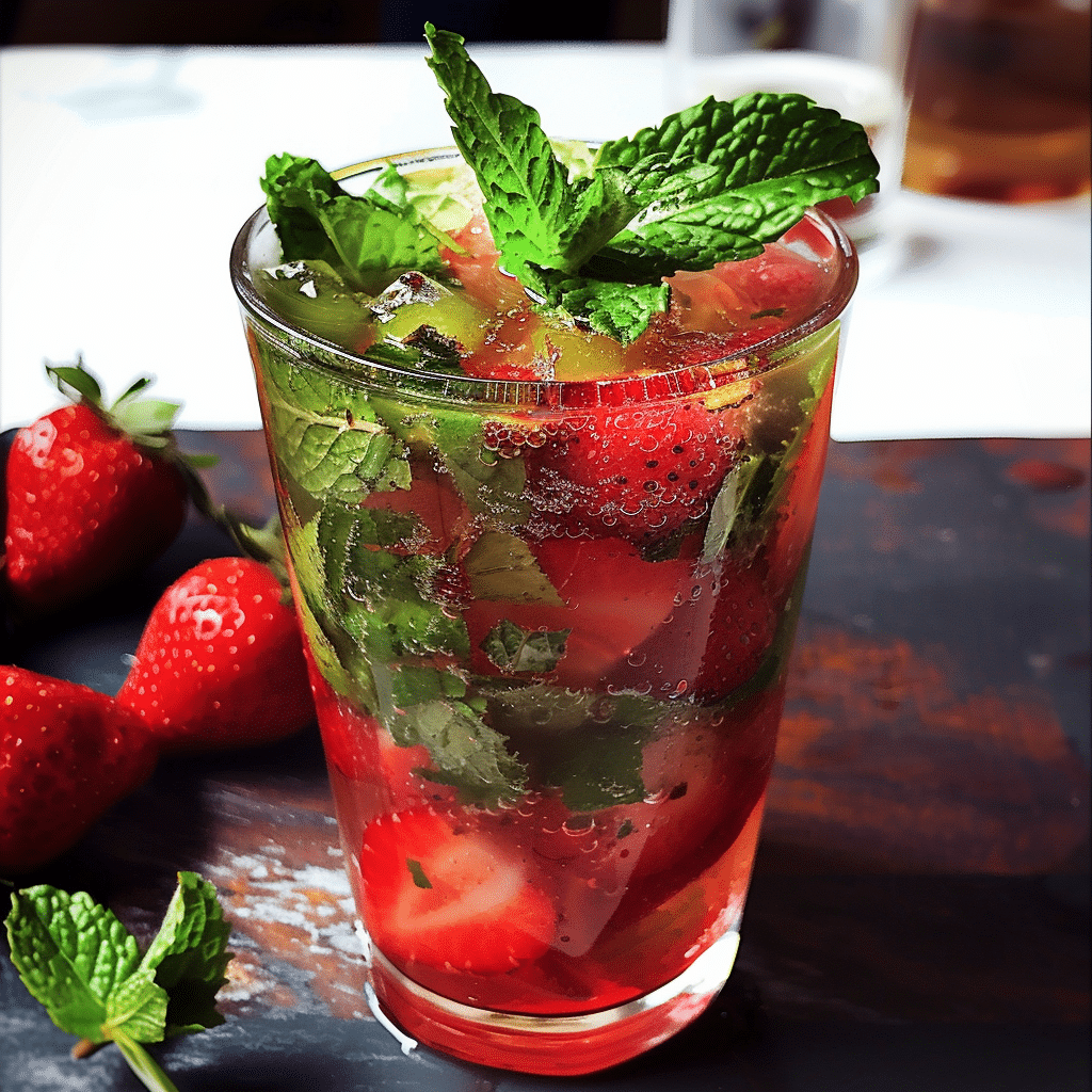 Mojito aux fraises