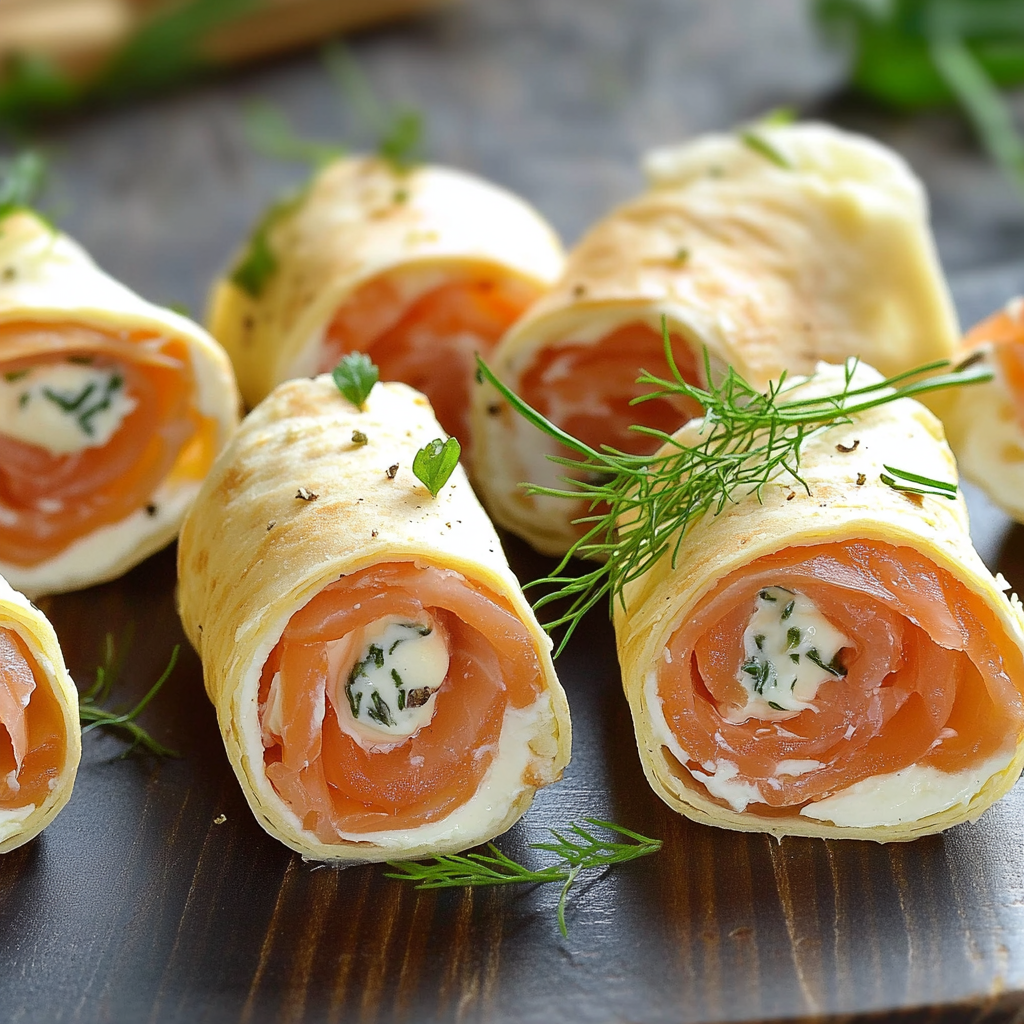 Roulés au Saumon Fumé et Boursin