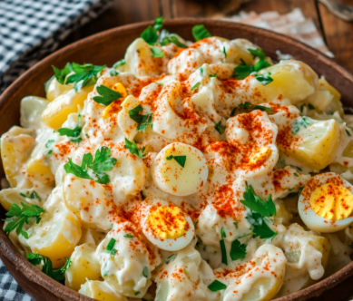salade de pommes de terre aux œufs