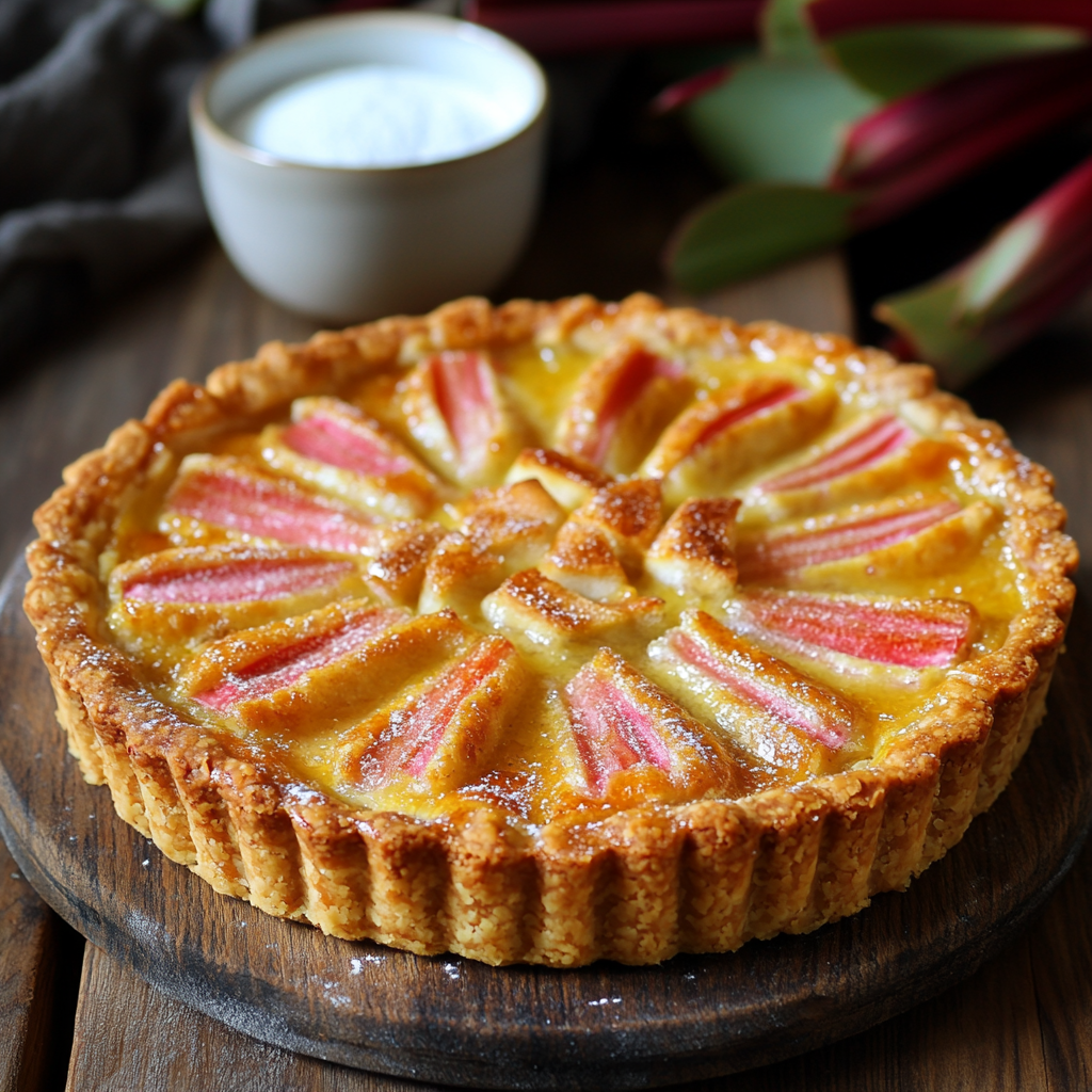 Tarte à la rhubarbe