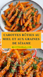 Carottes Rôties au Miel et aux Graines de Sésame