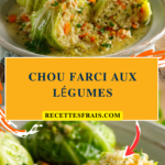 Chou farci aux légumes