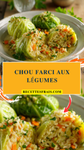 Chou farci aux légumes