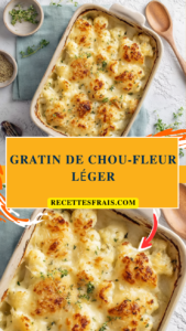 Gratin de chou-fleur léger