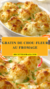 Gratin de chou‑fleur au fromage