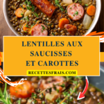 Lentilles aux saucisses et carottes