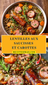 Lentilles aux saucisses et carottes
