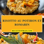 Risotto au potiron et romarin