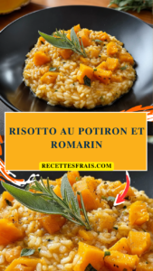 Risotto au potiron et romarin