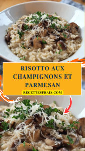 Risotto aux champignons et parmesan