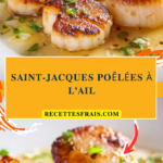 Saint-Jacques poêlées à l’ail