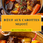 Bœuf aux carottes mijoté