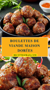 Boulettes de viande maison dorées