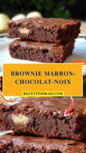 Brownie marron-chocolat-noix