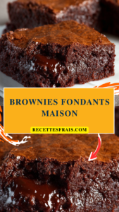 Brownies fondants maison