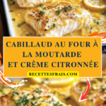 Cabillaud au Four à la Moutarde et Crème Citronnée
