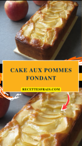 Cake aux pommes fondant
