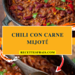 Chili con carne mijoté