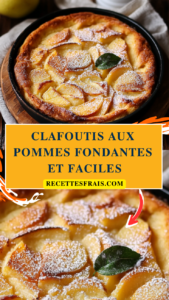 Clafoutis aux pommes fondantes et faciles