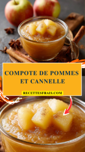 Compote de pommes et cannelle
