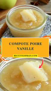 Compote poire vanille