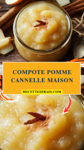 Compote pomme cannelle maison