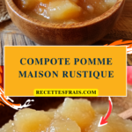 Compote pomme maison rustique