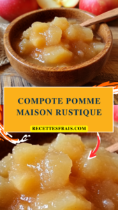 Compote pomme maison rustique