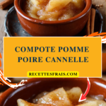 Compote pomme poire cannelle