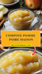 Compote pomme poire maison