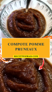 Compote pomme pruneaux