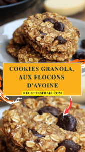 Cookies granola, aux flocons d’avoine