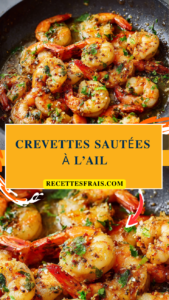 Crevettes sautées à l’ail