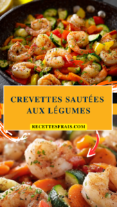 Crevettes sautées aux légumes