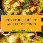 Curry de poulet au lait de coco