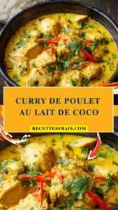 Curry de poulet au lait de coco