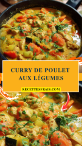 Curry de poulet aux légumes