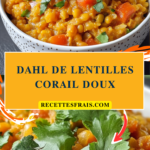 Dahl de lentilles corail doux