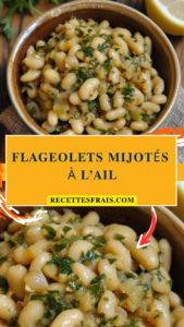 Flageolets mijotés à l’ail