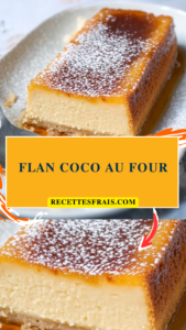 Flan coco au four