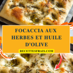 Focaccia aux herbes et huile d’olive