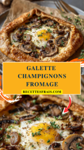 Galette champignons–fromage