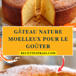 Gâteau Nature Moelleux pour le Goûter