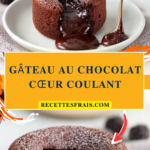 Gâteau au chocolat cœur coulant