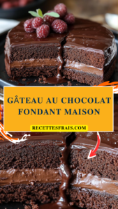 Gâteau au chocolat fondant maison