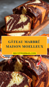 Gâteau marbré maison moelleux