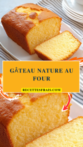 Gâteau nature au four