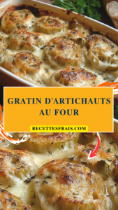Gratin d'artichauts au four