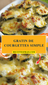 Gratin de courgettes simple